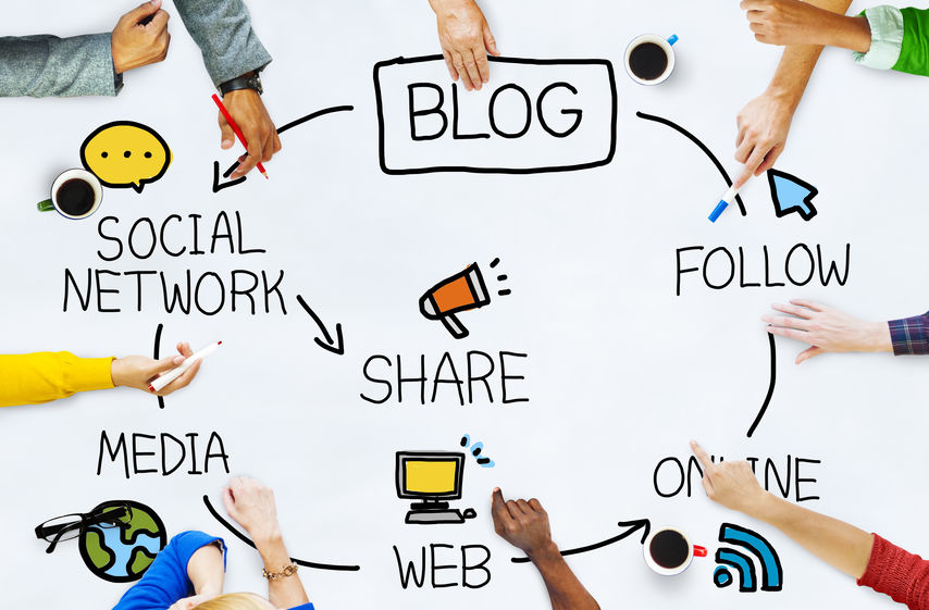 GO Get Organised Blog - hand drawn graphic on blogs with people pointing